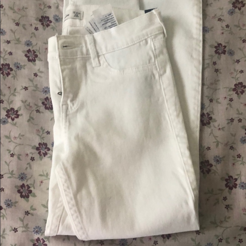 abercrombie white jeans